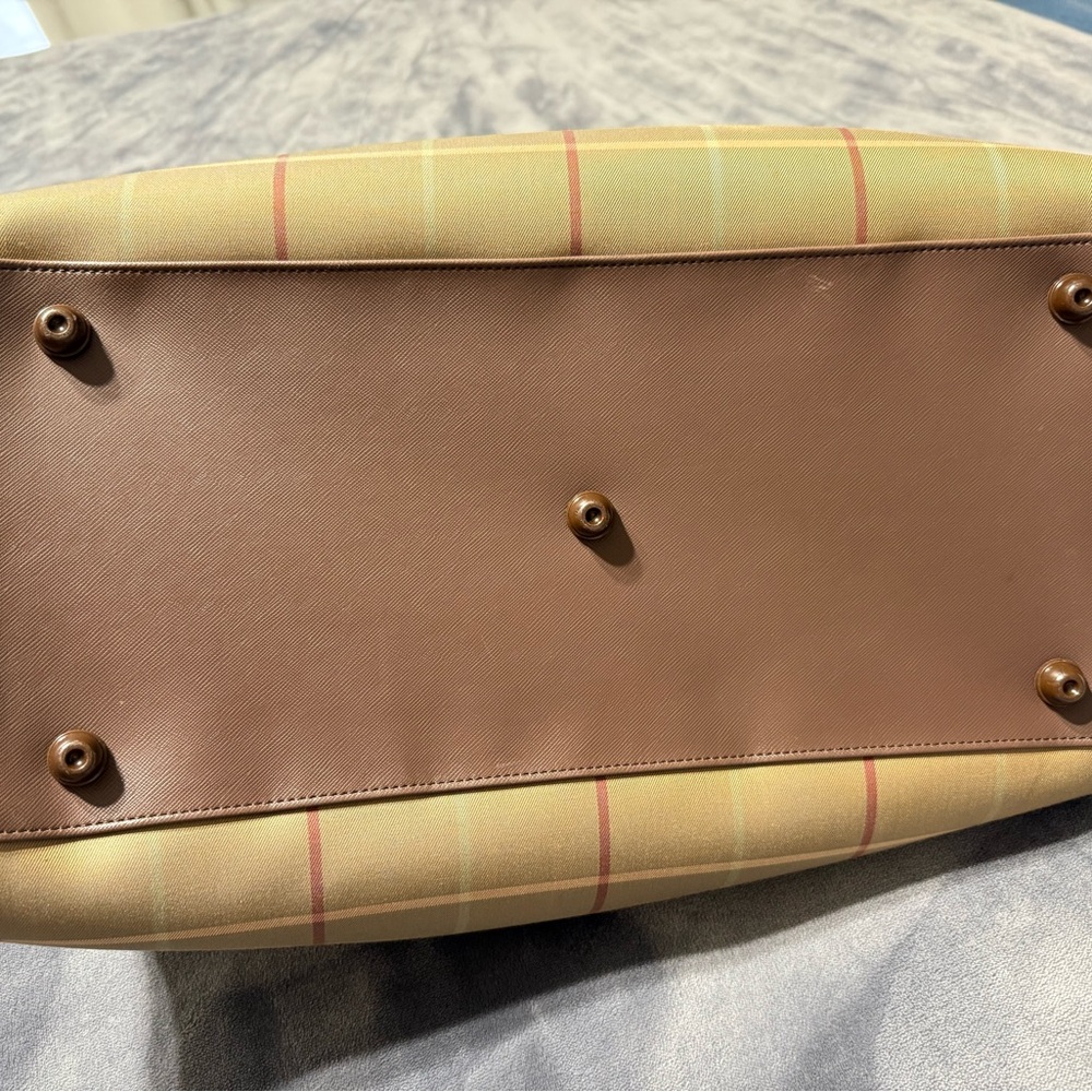 Burberry Plaid Handbag - Brown and Tan - Picture 4 of 8